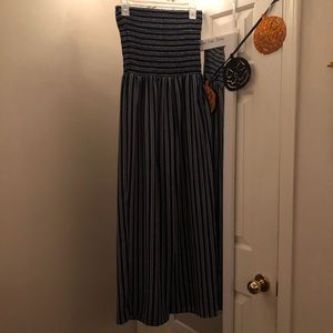 Navy Striped Jumpsuit